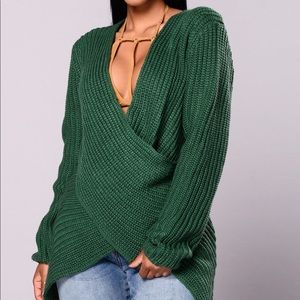 Emerald green sweater